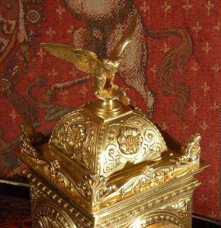 fig 2. **** SOLD **** Antique French Table Clock, Eagle ~ French - Circa 1880 ~